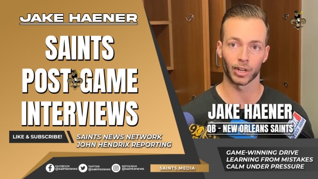 SAINTS POSTGAME THUMBNAIL 2023 - JAKE HAENER